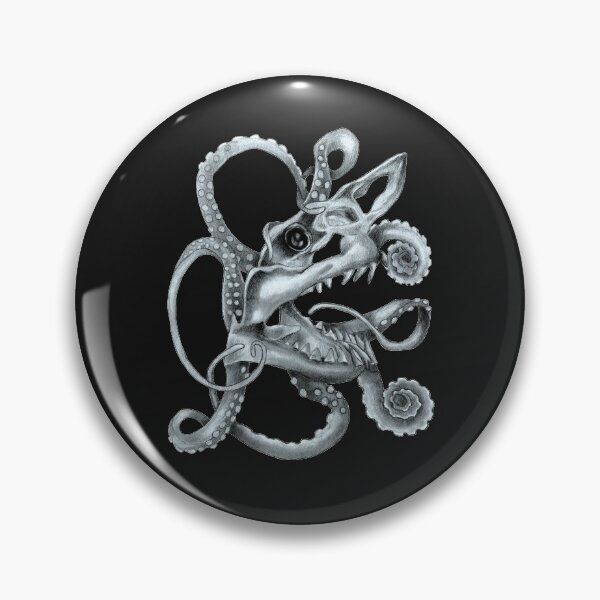Item preview, Shark skull and octopus designed and sold by KnowingWonder.