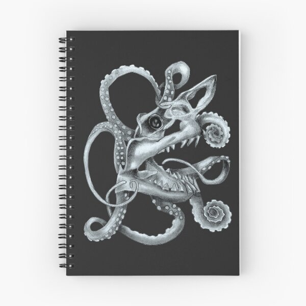 Item preview, Shark skull and octopus designed and sold by KnowingWonder.