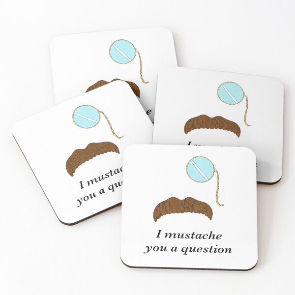 Item preview, I Mustache You A Question Cartoon - Mustached Sleuth designed and sold by EcoElsa.