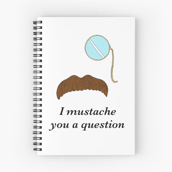 Item preview, I Mustache You A Question Cartoon - Mustached Sleuth designed and sold by EcoElsa.