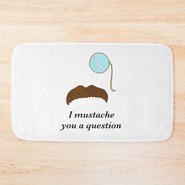 Item preview, I Mustache You A Question Cartoon - Mustached Sleuth designed and sold by EcoElsa.