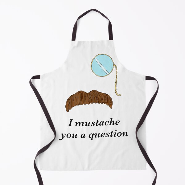 Item preview, I Mustache You A Question Cartoon - Mustached Sleuth designed and sold by EcoElsa.