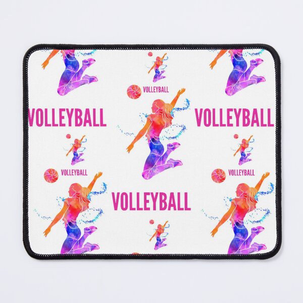 Item preview, Volleyball Forever. Trendy volleyball seamless design.. Colorful volleyball spiker designed and sold by docferds.