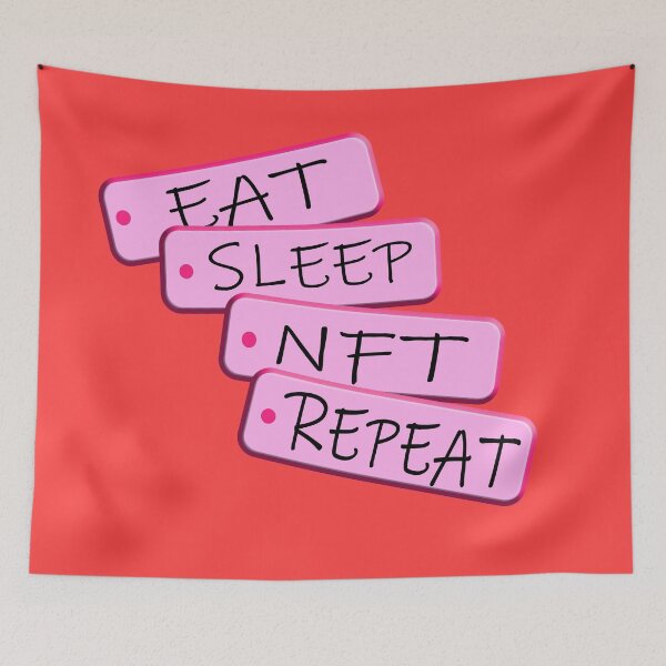 Item preview, Eat Sleep Nft Repeat designed and sold by TBShali.