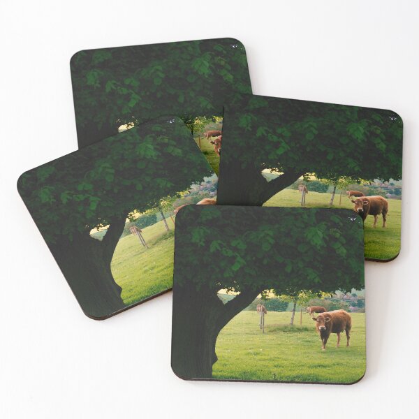 Item preview, Grazing On The Hill (Cow On English Farm) designed and sold by benland137.