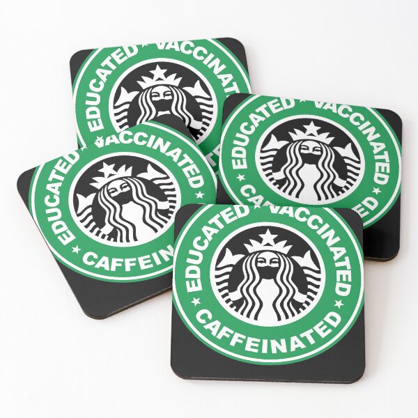 Item preview, educated vaccinated caffeinated Classic T-Shirt designed and sold by Vickiverette.