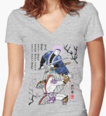 Dragon Ball Z - Future Trunks vs Frieza - 2 - Samurai Art Women's Fitted V-Neck T-Shirt