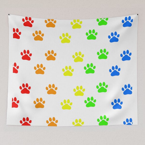 Item preview, Rainbow Puppy Paws (white background) designed and sold by Ollivarboi.