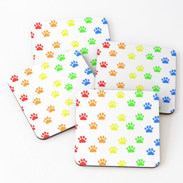 Item preview, Rainbow Puppy Paws (white background) designed and sold by Ollivarboi.