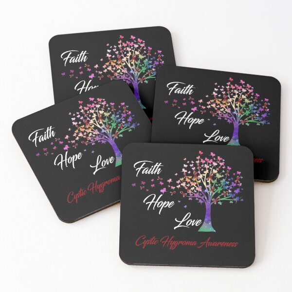 Item preview, Ribbon Tree Faith Hope Love Cystic Hygroma Awareness designed and sold by Tadmab.