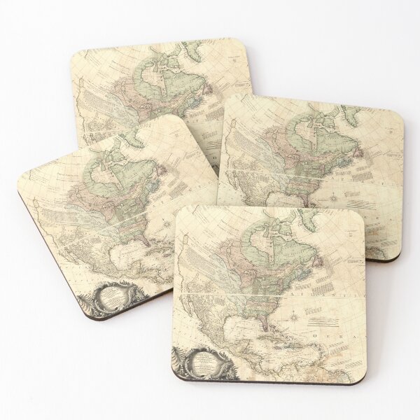 Item preview, North America Map, 1761 by John Rocque designed and sold by nextstepdesigns.