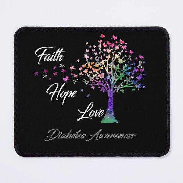 Item preview, Ribbon Tree Faith Hope Love Diabetes Awareness designed and sold by Tadmab.