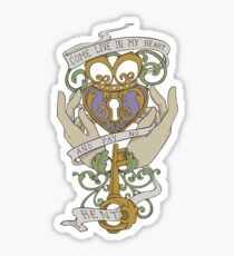 Come Live In My Heart - Irish Claddagh Tattoo Design Sticker