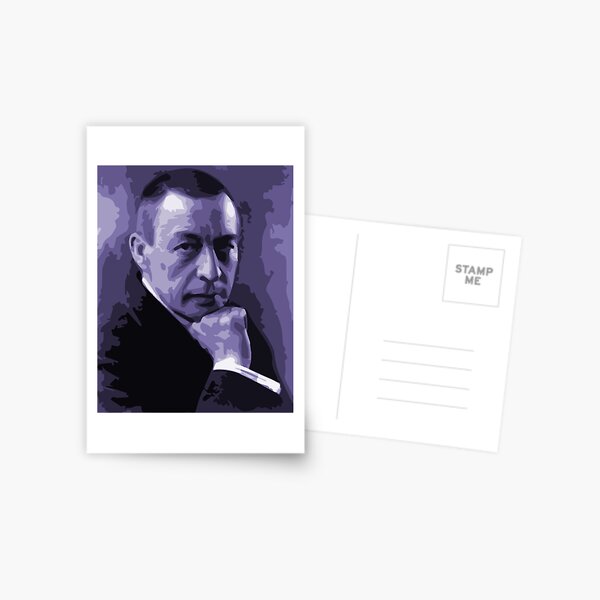 Item preview, Sergei Rachmaninoff Vector Art Portrait designed and sold by Hot-Proper-Tees.