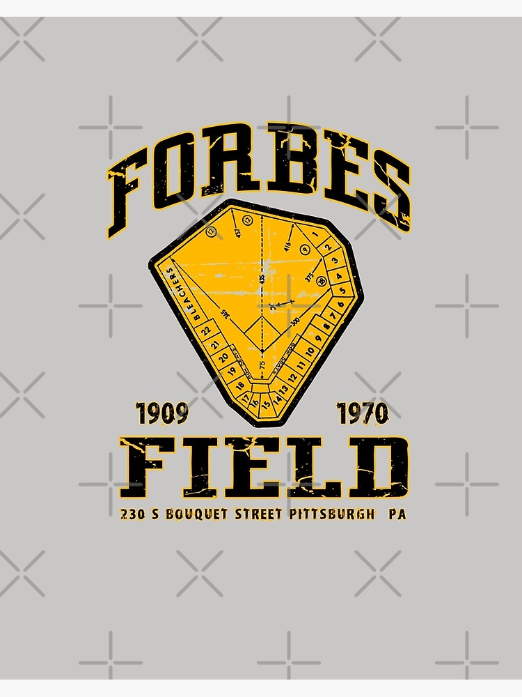 on Demand Forbes Field Pittsburgh Unisex Retro T-Shirt Black / S