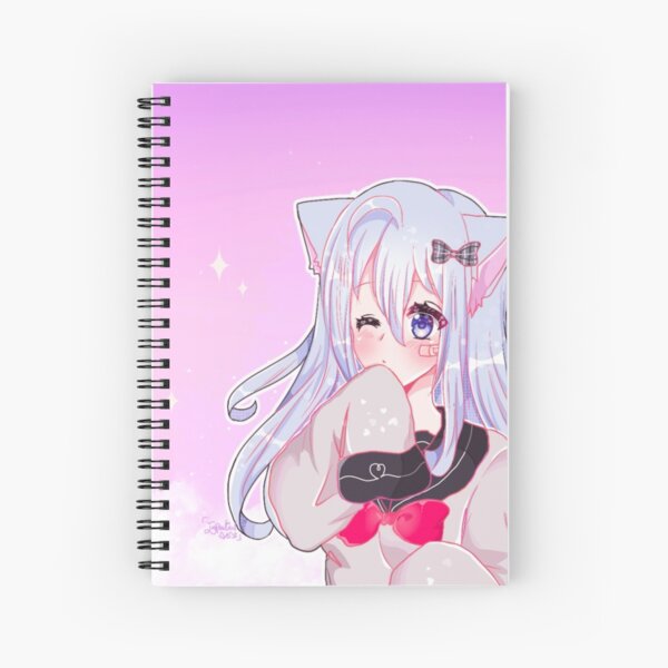 Anime Girl With Cat Notebook or Journal Spiral Notebook for Sale by  AlluringFeline