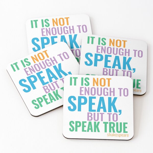Item preview, Famous Quotes - It Is Not Enough to Speak designed and sold by theblueofmyeye.