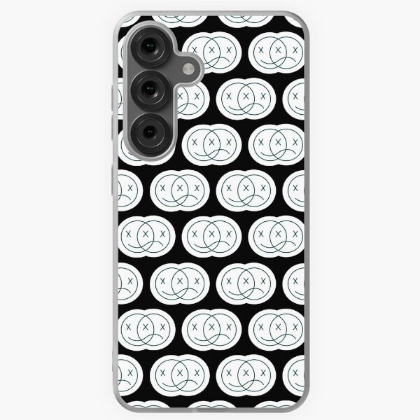 Item preview, inverted happy sad face pattern designed and sold by sydneycaron.