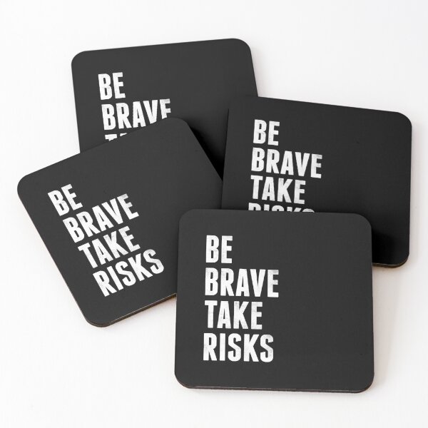 Item preview, Be brave take risks designed and sold by Latte Design.