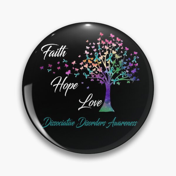 Item preview, Ribbon Tree Faith Hope Love Dissociative Disorders Awareness designed and sold by Tadmab.