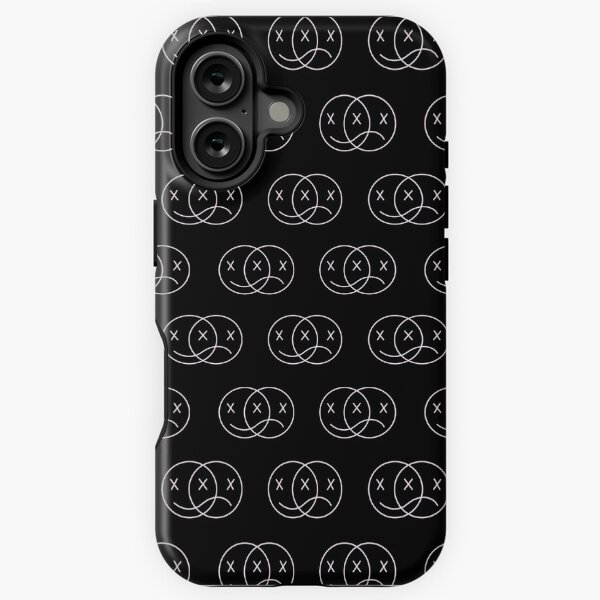 Item preview, minimalistic happy sad face pattern designed and sold by sydneycaron.