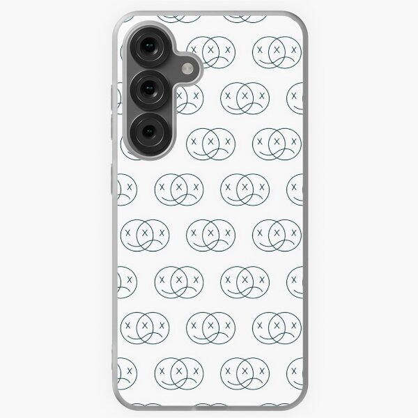 Item preview, minimalistic inverted happy sad face pattern designed and sold by sydneycaron.