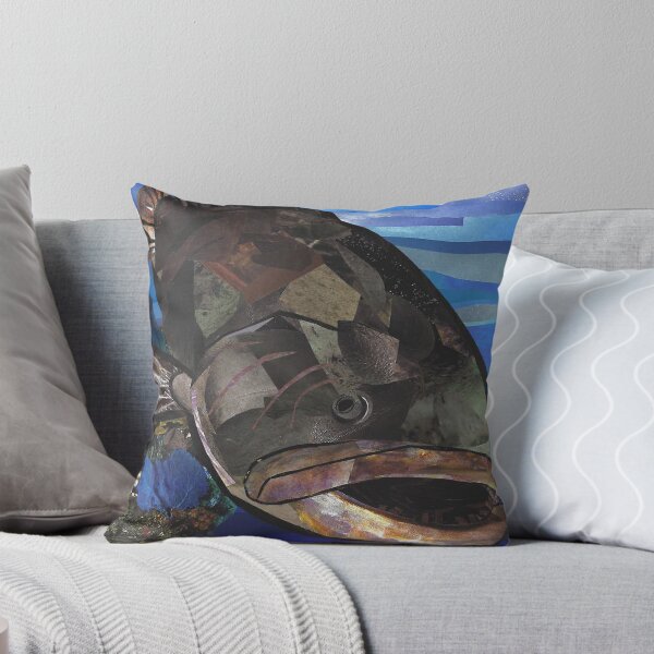 Item preview, Grouper Fish Collage designed and sold by jennyblairarts.