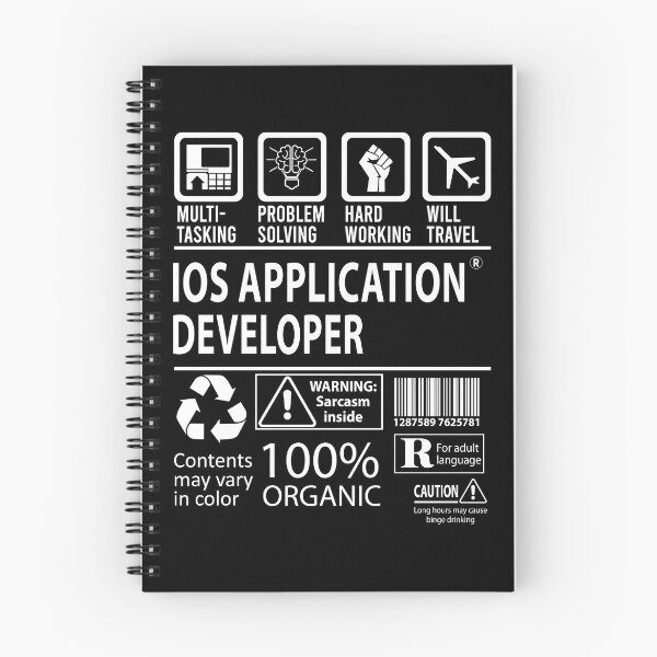 Item preview, Ios Application Developer T Shirt - MultiTasking Certified Job Gift Item Tee designed and sold by oslandefren.