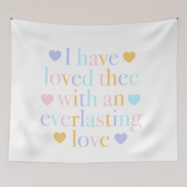 Item preview, I have loved thee with an everlasting love  designed and sold by Handdrawnbyzoe.