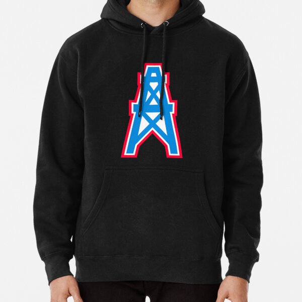 Men's Starter Gray/Red Houston Oilers Extreme Fireballer Throwback Pullover Hoodie Size: Small