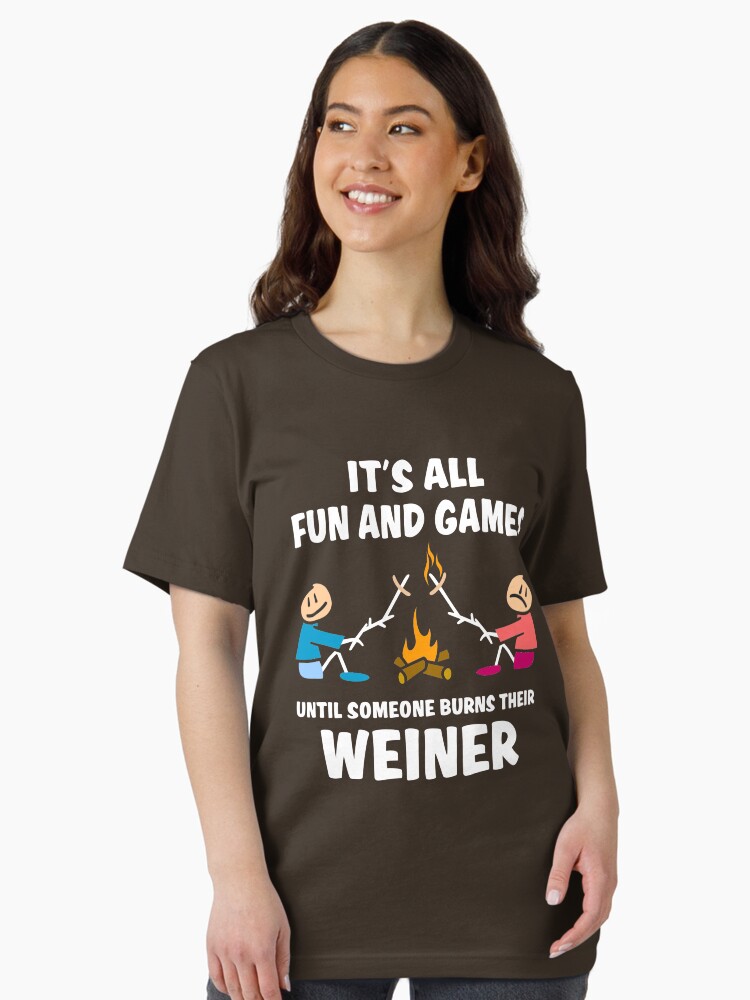 Lustige Gartenflagge 'It's All Fun & Games Until Someone Burns Their Weiner' – 30,5 X 45,7 Cm, Wetterfest & Doppelseitig Bedruckt