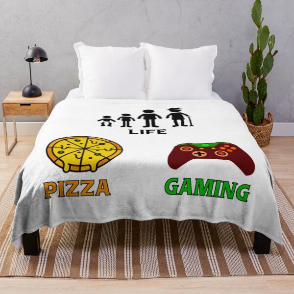 Item preview, Pizza And Gaming T-ShirtLife, Pizza And Gaming designed and sold by DownConer.