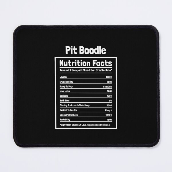 Item preview, Pit Boodle Nutrition Facts Funny Dog Gift designed and sold by Guarddogdrive.
