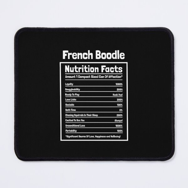 Item preview, French Boodle Nutrition Facts Funny Dog Gift designed and sold by Guarddogdrive.