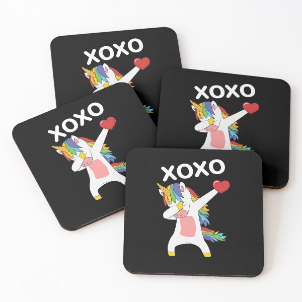 Item preview, Valentines Day Dabbing Unicorn - XOXO Hearts designed and sold by NadyaCC.
