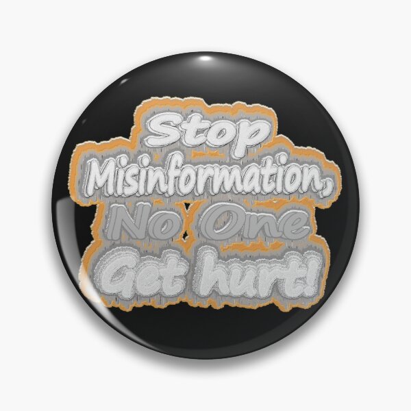 Item preview, Cute Artwork Design About "Stop Misinformation". Buy Now! designed and sold by Health And Fitness Posts e-Store.