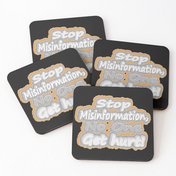 Item preview, Cute Artwork Design About "Stop Misinformation". Buy Now! designed and sold by Health And Fitness Posts e-Store.
