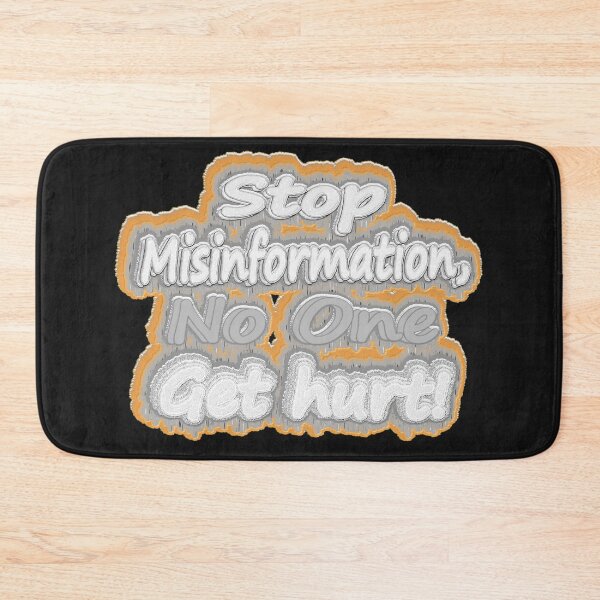 Item preview, Cute Artwork Design About "Stop Misinformation". Buy Now! designed and sold by Health And Fitness Posts e-Store.