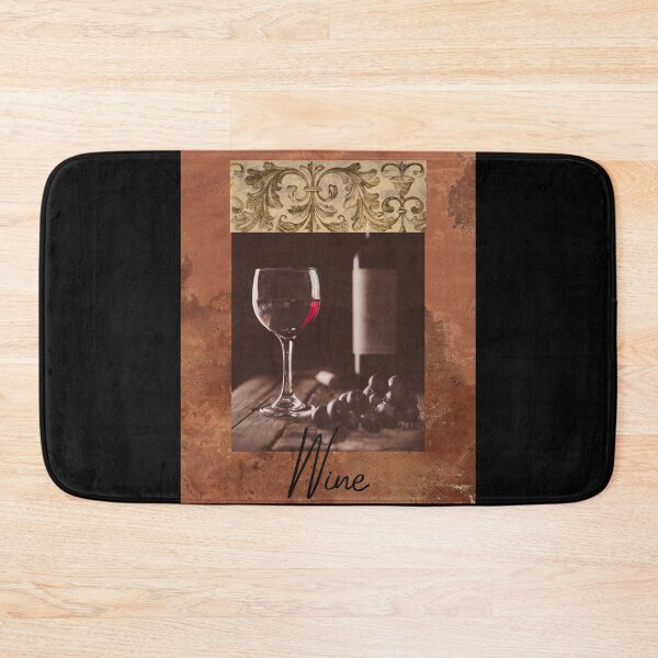Item preview, Red Wine & Grapes Faux Texture Old World Style Design designed and sold by EarthArtDesigns.