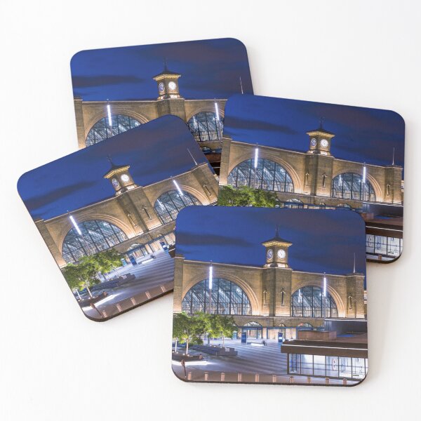 Item preview, Night view of Kings Cross Station in London designed and sold by WorldScenery.