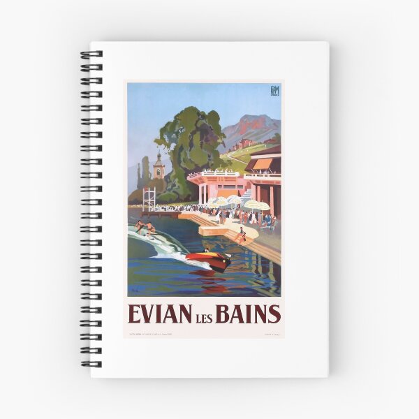 Item preview, Evian Les Bains France Vintage Travel Poster designed and sold by LeonardDooley.