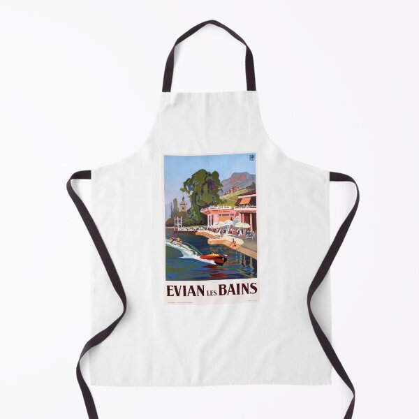 Item preview, Evian Les Bains France Vintage Travel Poster designed and sold by LeonardDooley.