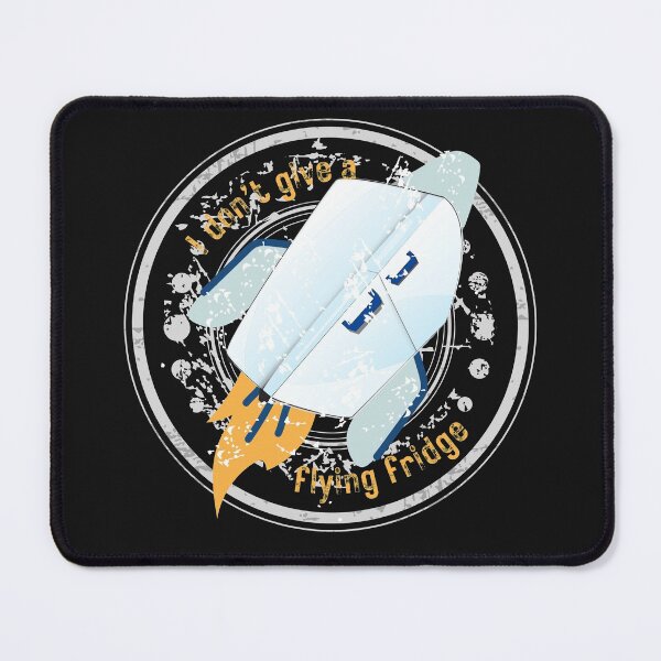 Item preview, I don’t give a flying fridge Rocket Refrigerator T-shirt design by Clare Urquhart  designed and sold by Container  of Dreams.