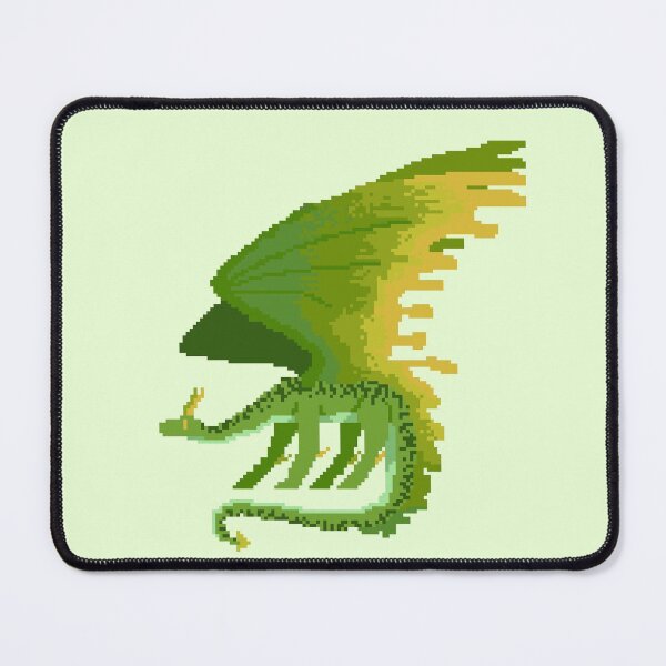 Item preview, Yellow-green pixel swamp dragon designed and sold by blue-magpie.