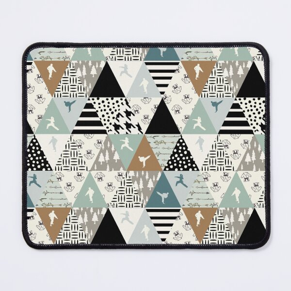 Item preview, Triangles Pattern Karate designed and sold by MobertsonArt.