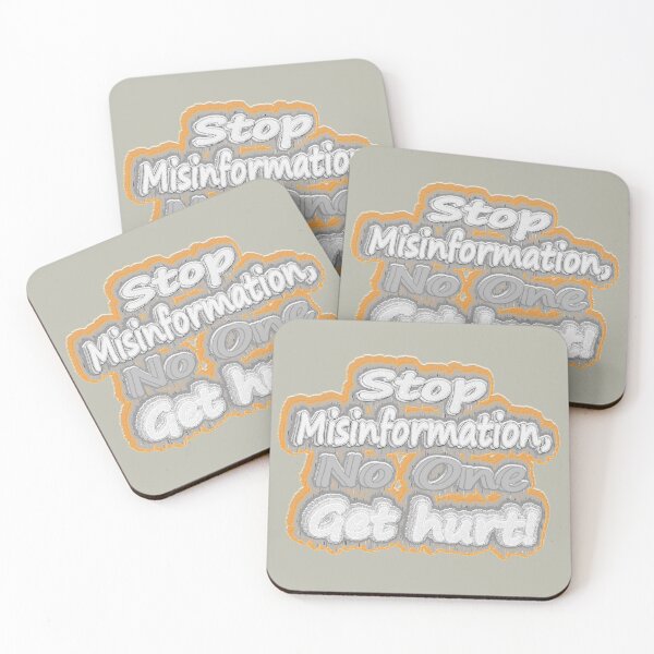 Item preview, Cute Expression Design "Stop Misinformation". Buy Now designed and sold by Health And Fitness Posts e-Store.