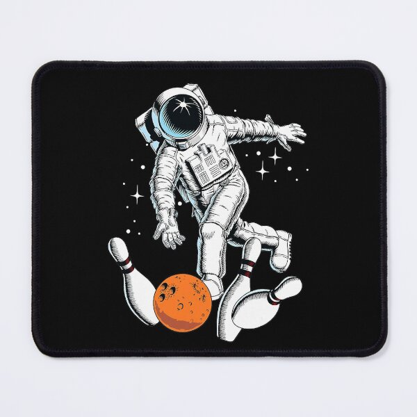 Item preview, Cool Space Astronaut Playing Bowling Graphic Designs Fun designed and sold by LemmikkiBadley.