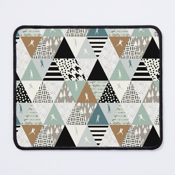 Item preview, Triangles Pattern Netball designed and sold by MobertsonArt.