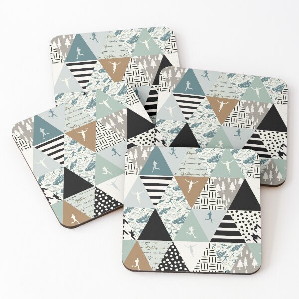 Item preview, Triangles Pattern Running designed and sold by MobertsonArt.