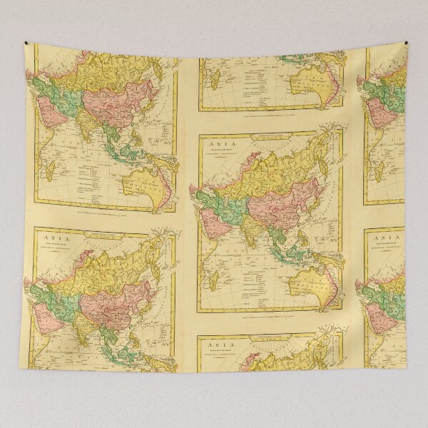 Item preview, 1808 Asia Map - Robert Wilkinson - Ancient Worlds designed and sold by Culturio.